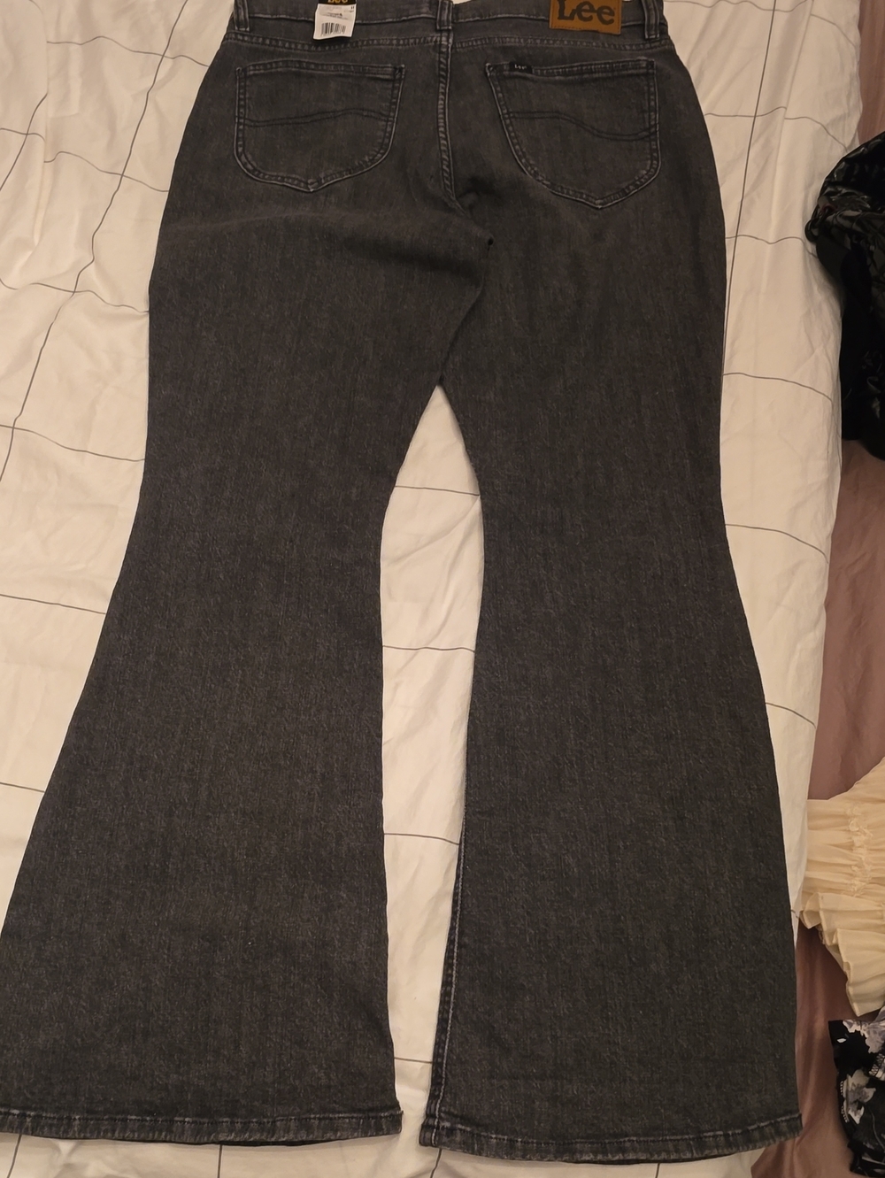 Lee Black Wash Flared Jeans